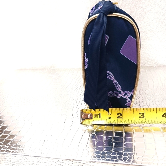 Estée Lauder Make-Up Bag VINTAGE  NEW OLD STOCK Chains Luxury Baroque Pattern - Picture 9 of 10